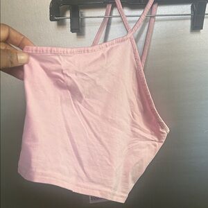 H&M Pink Recycled Cotton Top #2955